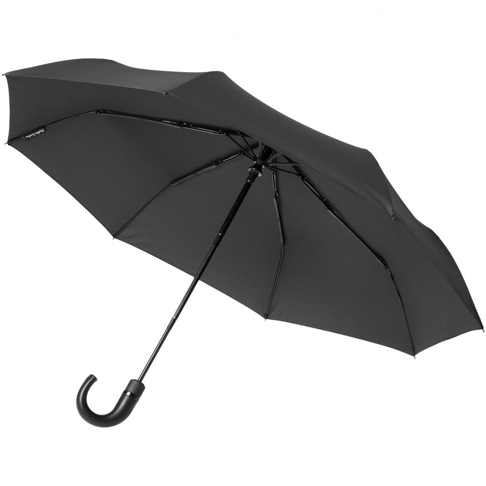 Зонт складной Lui, черный фото 1